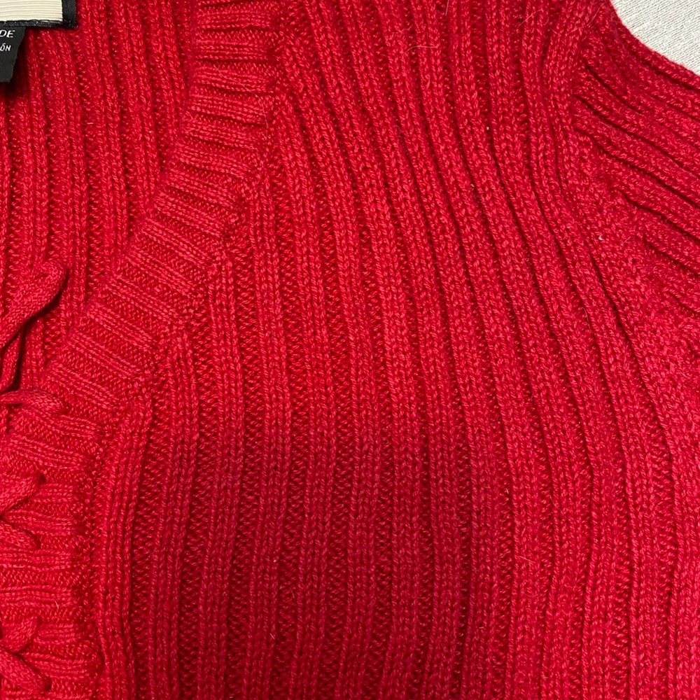 Bright Red Sweater - Picture 2 of 6